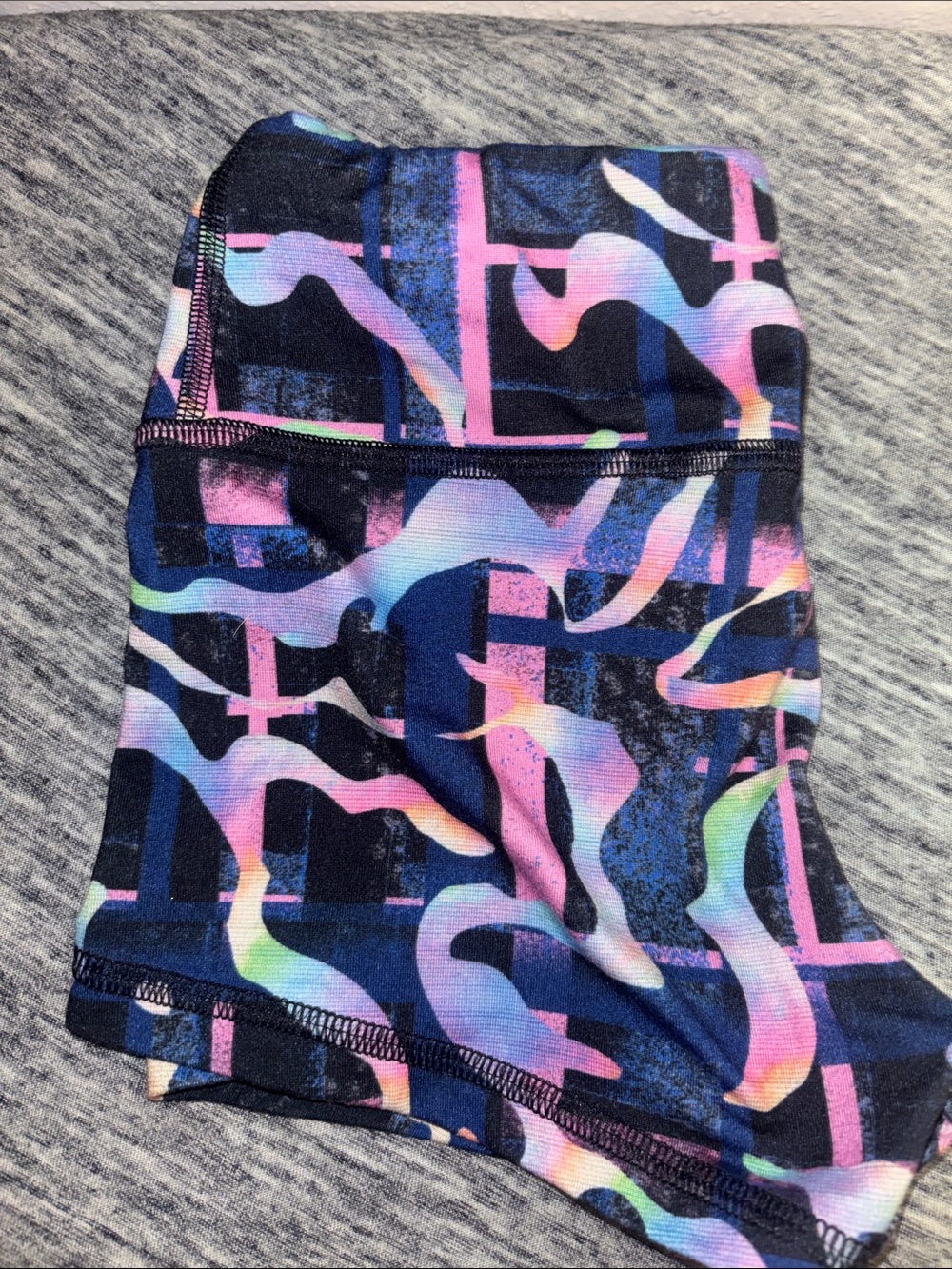 Fleo running shorts High-Waist Multicolor Abstract Print Women's Shorts